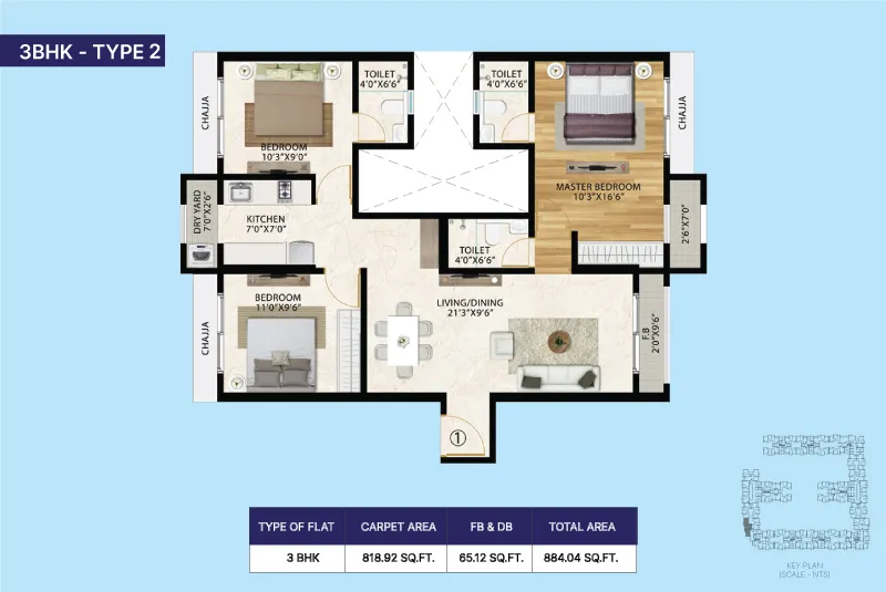 1, 2 & 3 BHK Flats Virar West