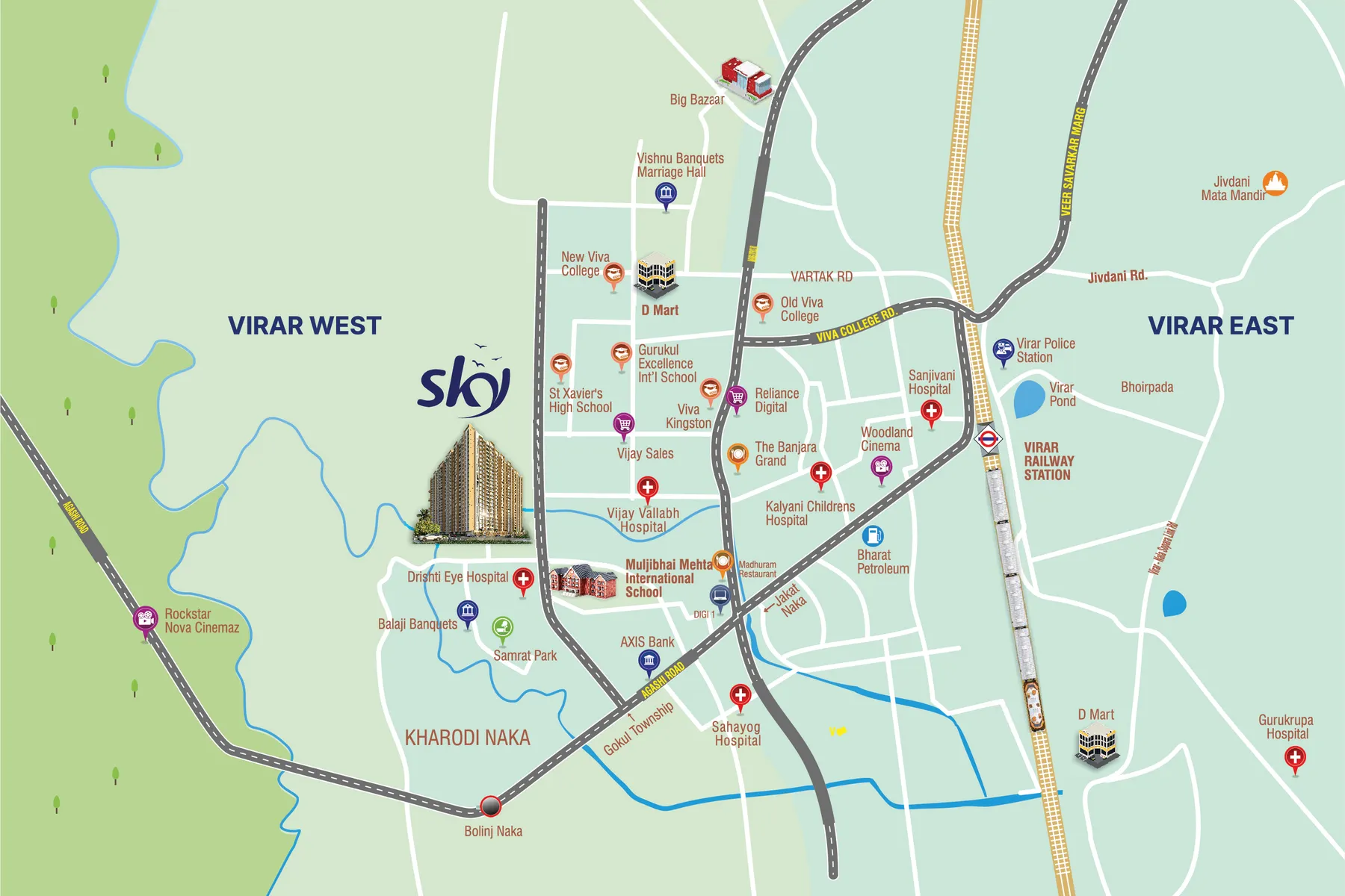 1, 1.5 & 2 BHK Apartment Virar West