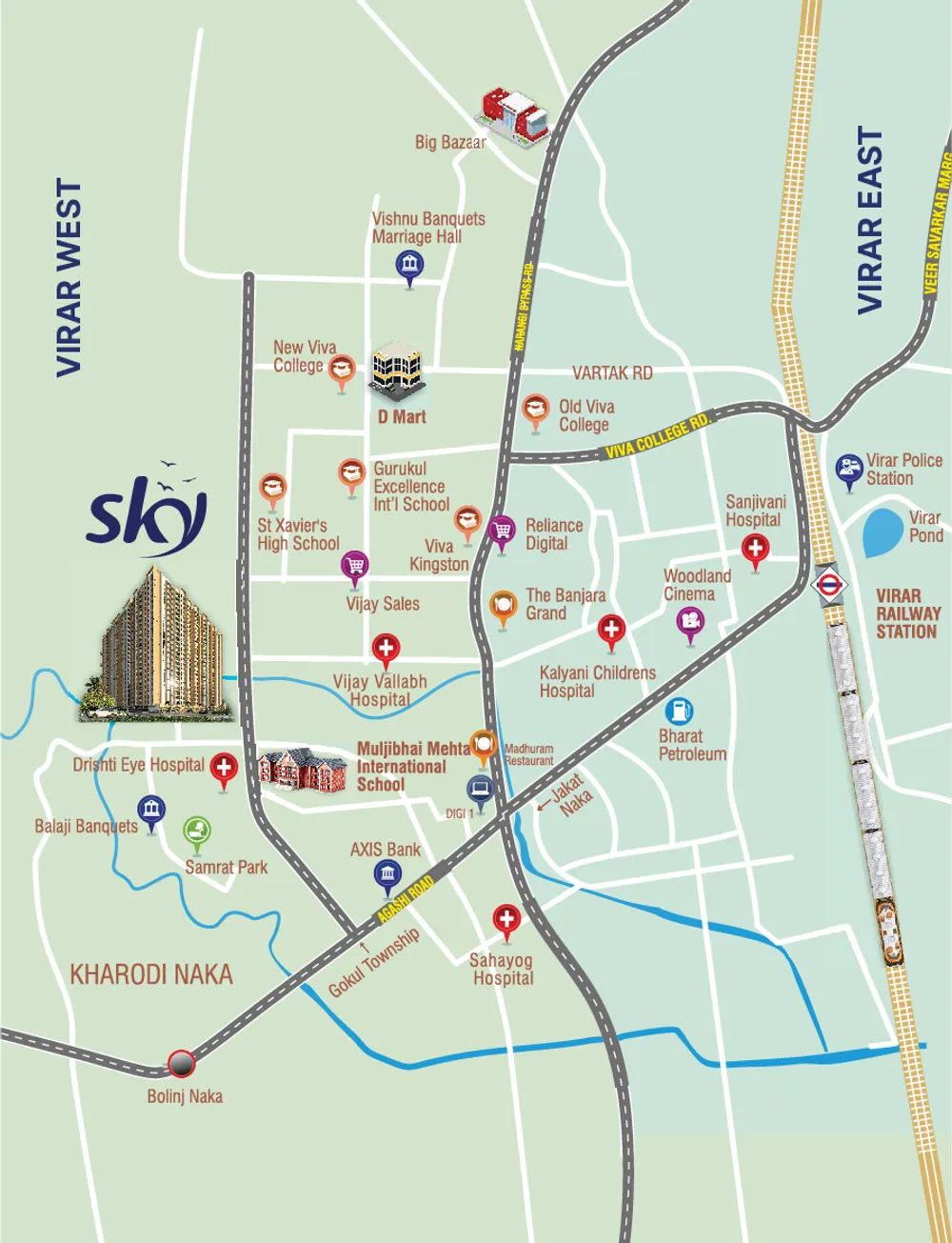 1, 1.5 & 2 BHK Apartment Virar West